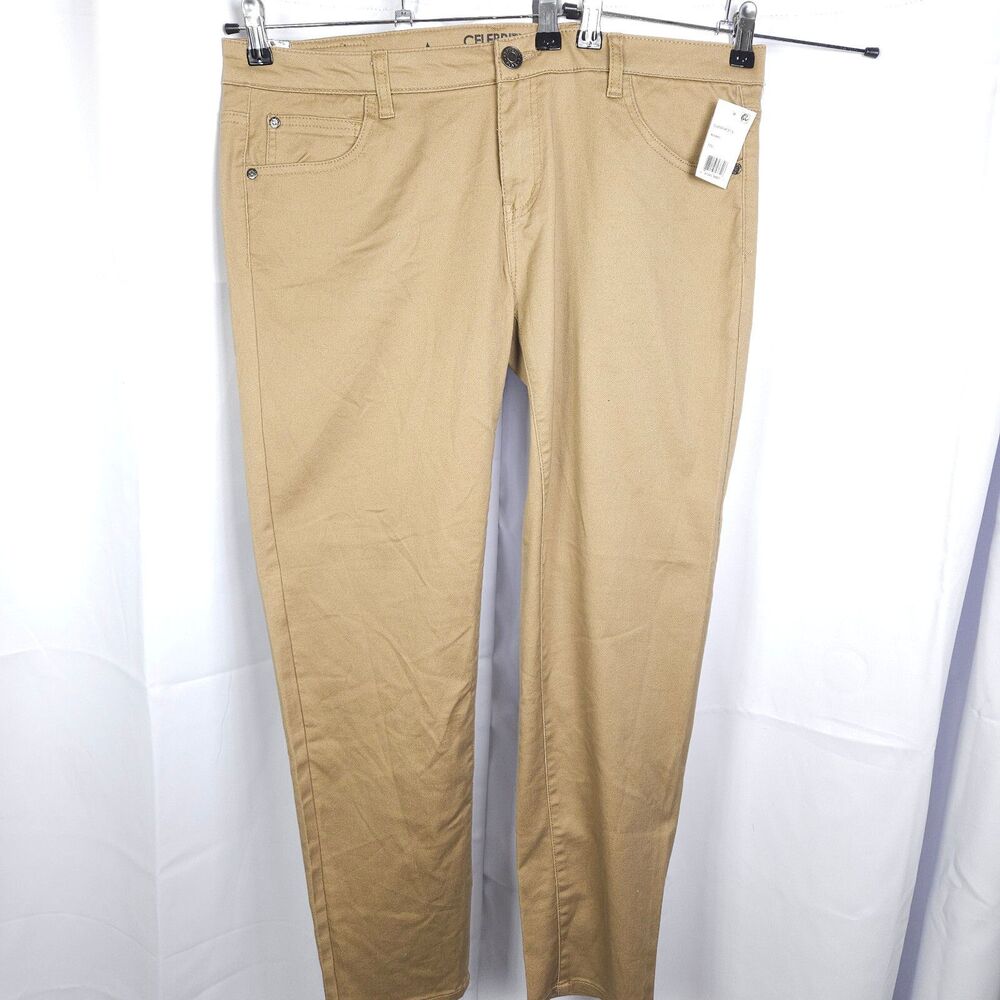 NWT Celebrity Pink Beige Skinny‎ Jeans Women's 17S 39x29